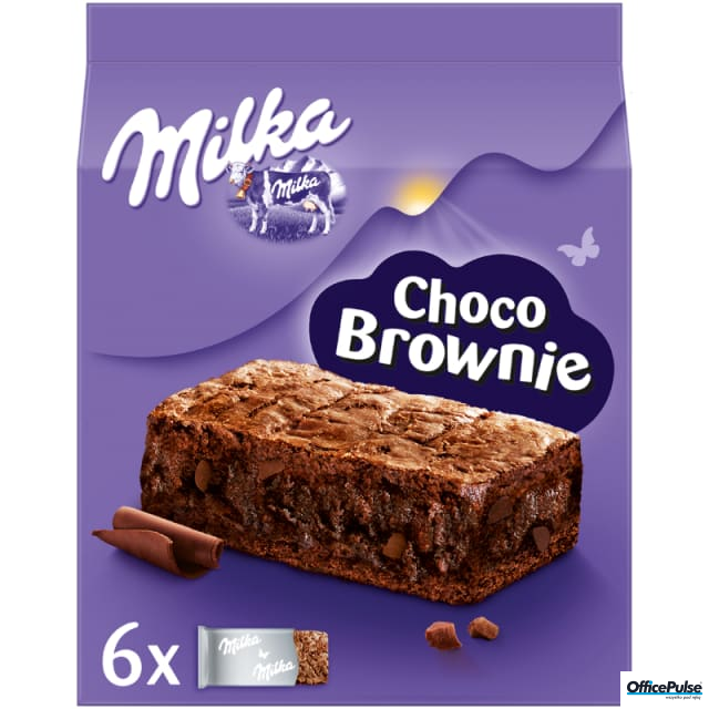 Ciastka MILKA Choco Brownie z czekoladą i kawałkami czekolady mlecznej 6 szt